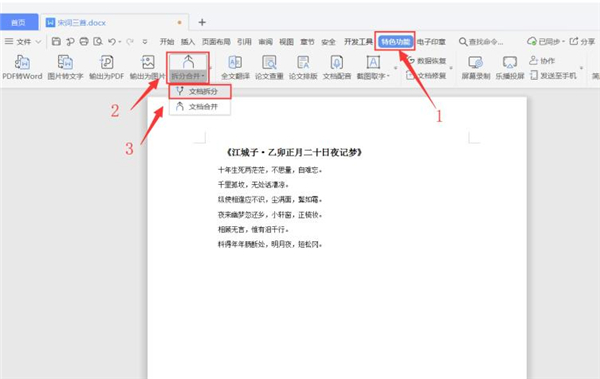 Word如何拆分文檔？Word拆分文檔方法