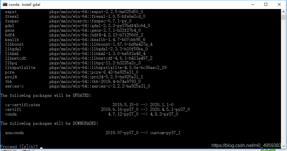 Python中Anaconda3 安裝gdal庫(kù)的方法