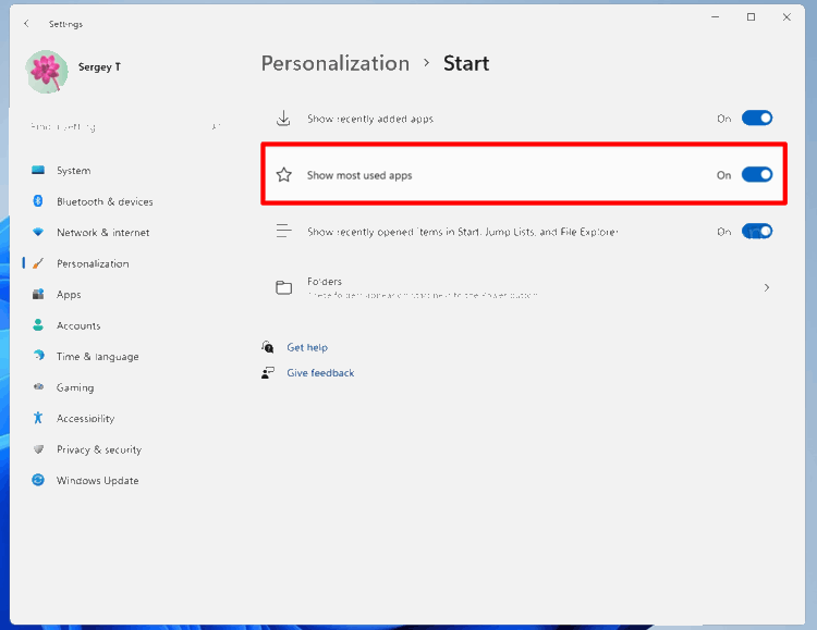 如何在Windows11“開始”菜單中隱藏或顯示最常用的應(yīng)用程序？