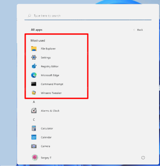 如何在Windows11“開始”菜單中隱藏或顯示最常用的應(yīng)用程序？