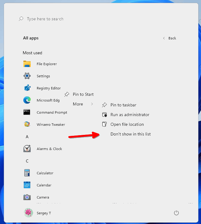 如何在Windows11“開始”菜單中隱藏或顯示最常用的應(yīng)用程序？