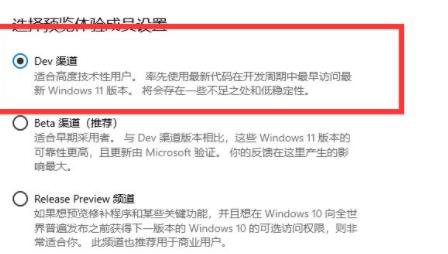 個人用戶Windows11升級DEV渠道怎么進(jìn)行更新？