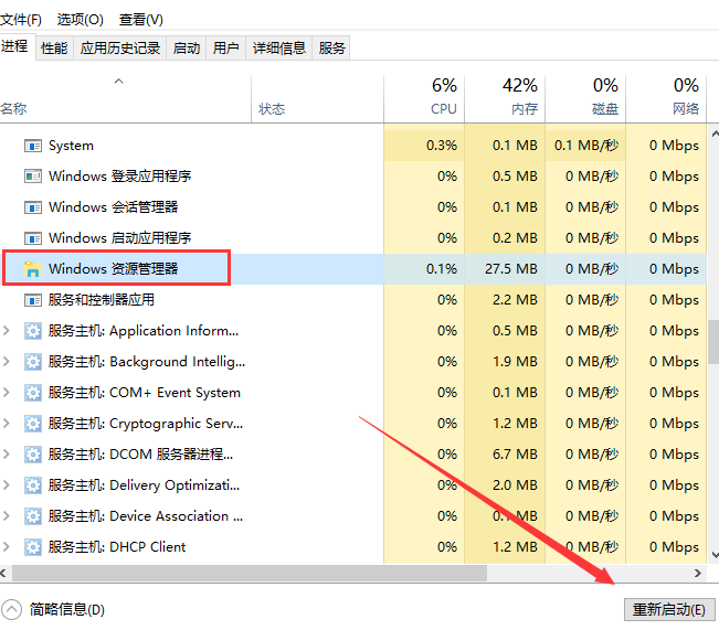 Win10 20H2系統(tǒng)怎么重啟資源管理器？