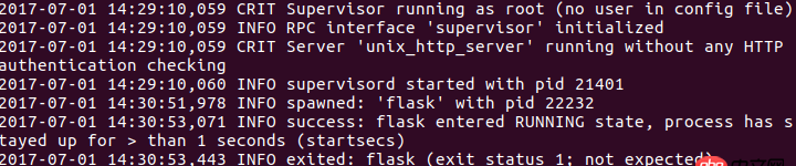 python - supervisor啟動程序報錯，ERROR (spawn error)，如何查看報錯具體信息