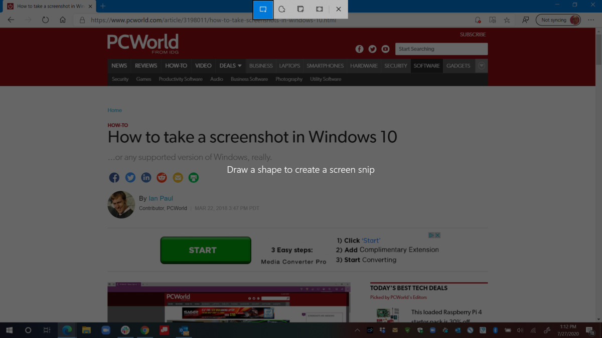 Win10系統怎么拍攝屏幕截圖？