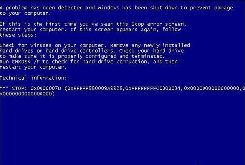 U盤裝Win7系統時出現藍屏問題怎么解決？