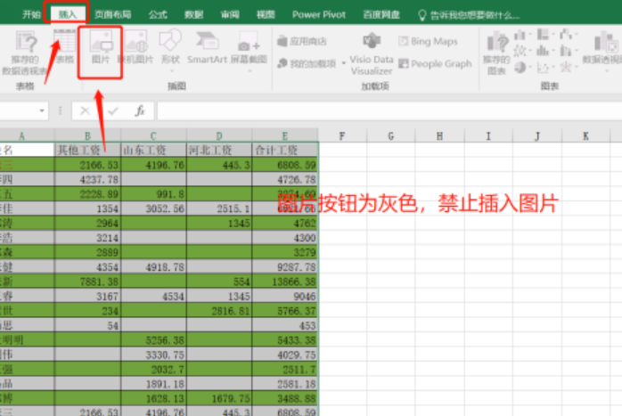excel關(guān)閉插入圖片功能方法分享