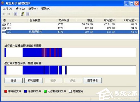 WinXP電腦磁盤碎片怎么整理？