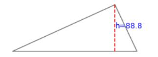 python實(shí)現(xiàn)輸入三角形邊長自動(dòng)作圖求面積案例