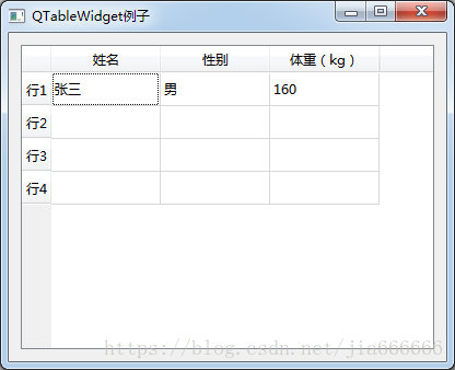python GUI庫圖形界面開發之PyQt5控件QTableWidget詳細使用方法與屬性