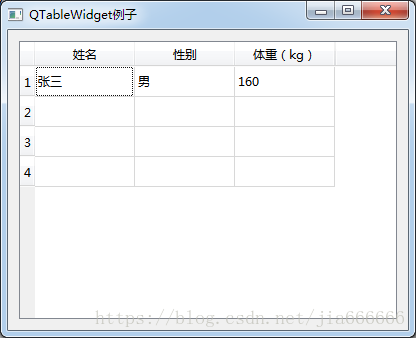 python GUI庫圖形界面開發之PyQt5控件QTableWidget詳細使用方法與屬性