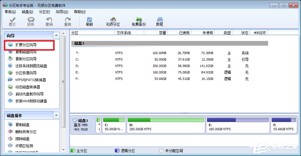 Win7系統(tǒng)C盤空間不足如何擴大空間？