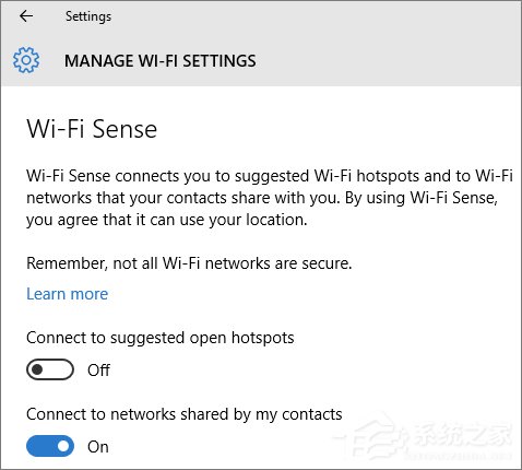 Wi-Fi Sense是什么？Win10系統下的Wi-Fi Sense安全嗎？