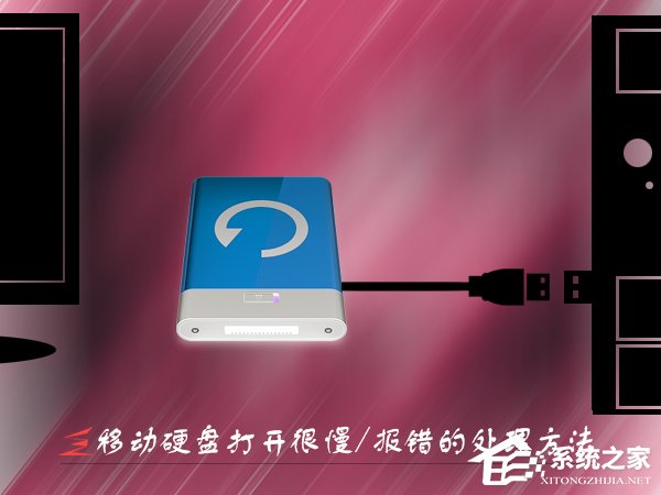 Win7移動(dòng)硬盤(pán)打開(kāi)很慢怎么辦？打開(kāi)移動(dòng)硬盤(pán)就報(bào)錯(cuò)的處理方法