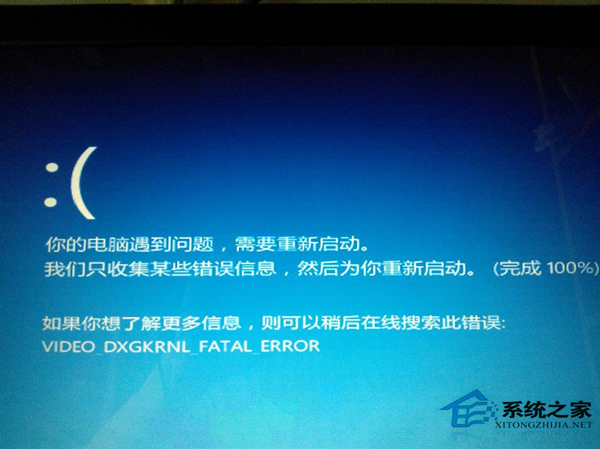 Win8.1系統藍屏提示video dxgkrnl fatal error錯誤怎么修復？