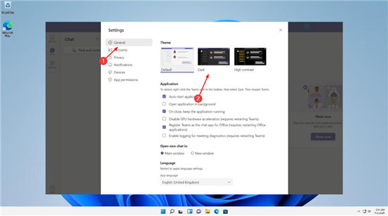 怎么在Windows11上的Microsoft Teams中激活暗模式？
