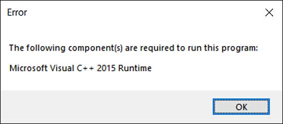 Win10電腦運(yùn)行程序缺少M(fèi)icrosoft Visual C++ 2015 Runtime怎么辦？