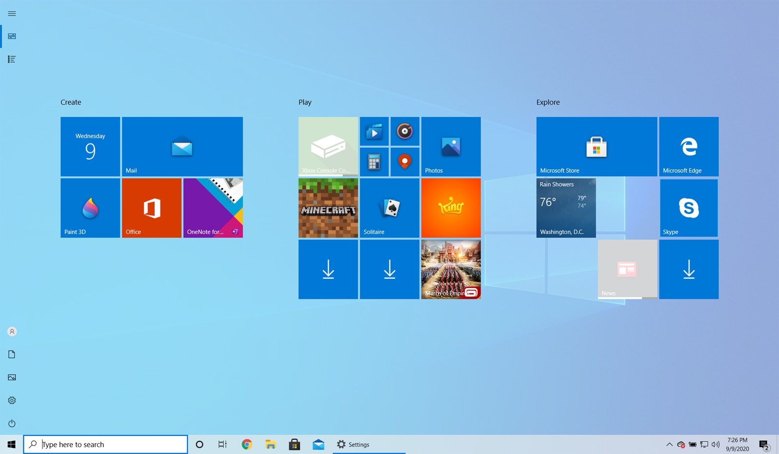 Win10開始菜單怎么設置全屏顯示？