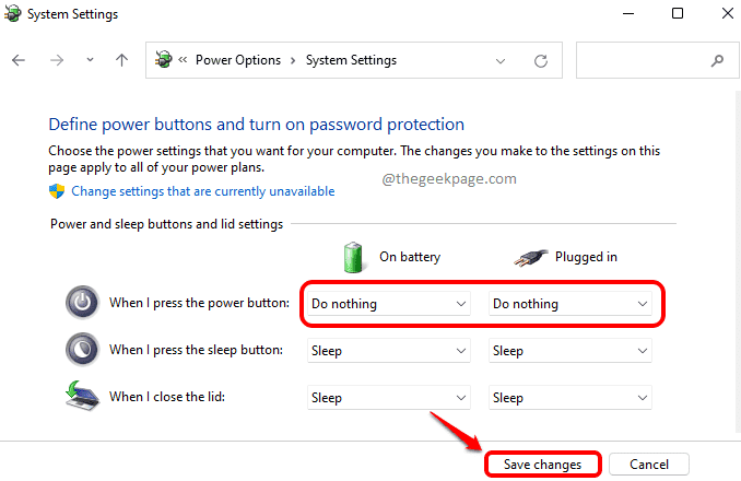 如何在Windows11/10中禁用電源按鈕關機？