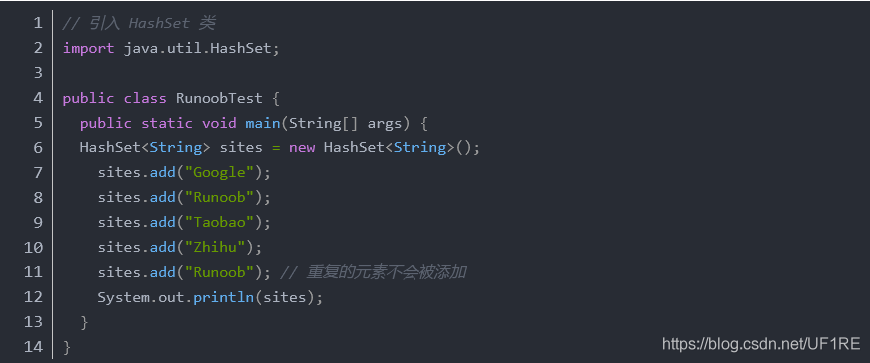 Java基礎(chǔ)之詳解HashSet的使用方法
