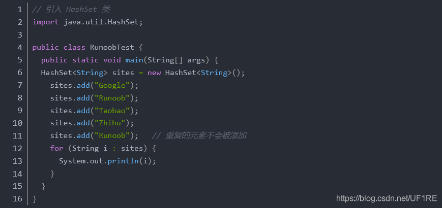 Java基礎(chǔ)之詳解HashSet的使用方法