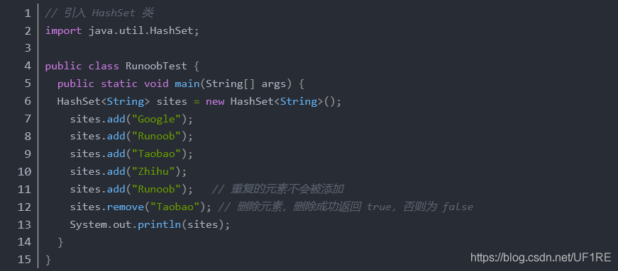 Java基礎(chǔ)之詳解HashSet的使用方法