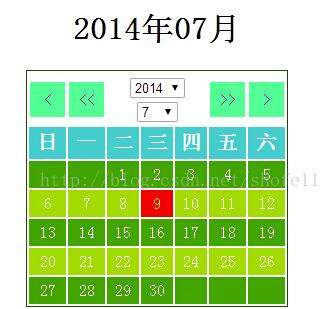 PHP實(shí)現(xiàn)簡(jiǎn)單日歷類(lèi)編寫(xiě)