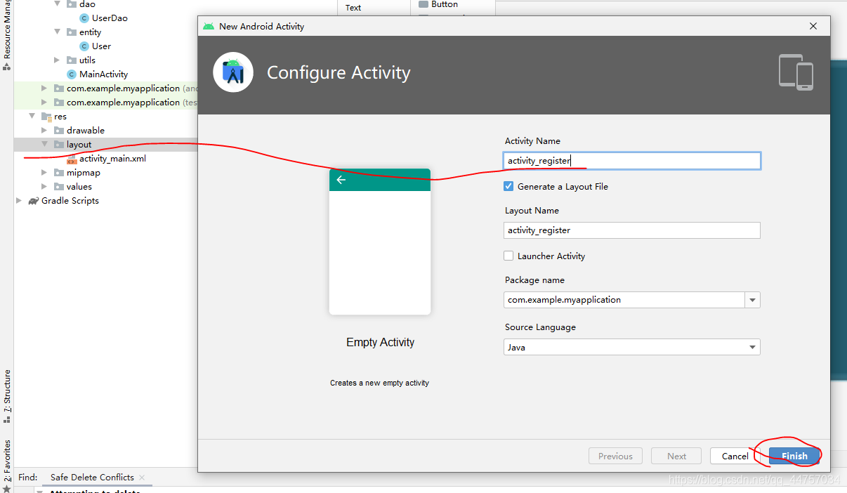 Android Studio連接MySql實(shí)現(xiàn)登錄注冊(cè)(附源代碼)