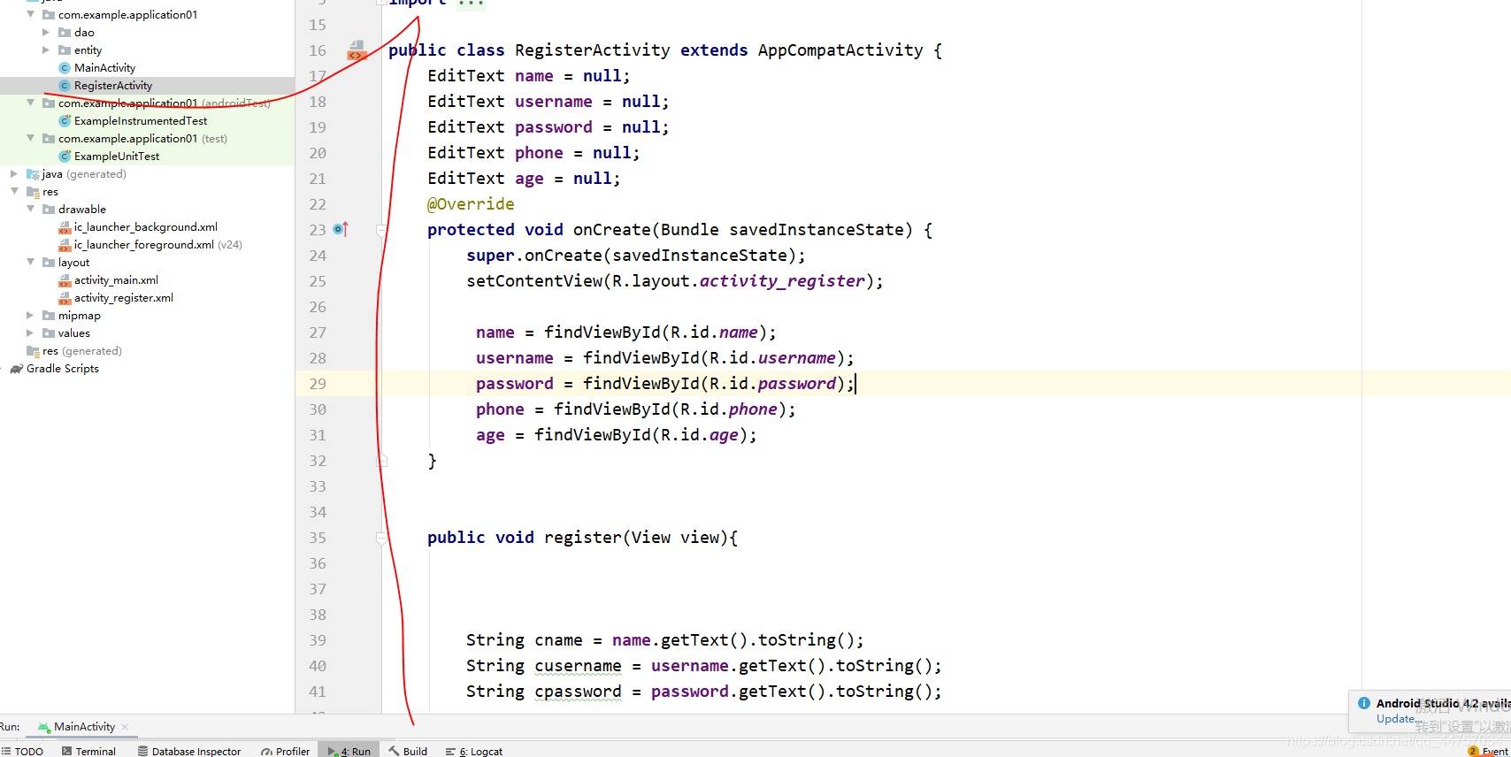 Android Studio連接MySql實(shí)現(xiàn)登錄注冊(cè)(附源代碼)