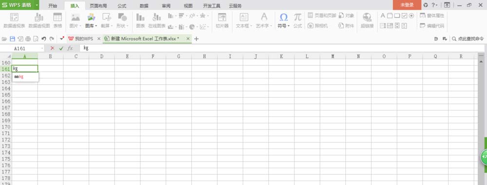 wps中輸入公斤符號(hào)具體操作流程