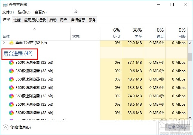 win10系統(tǒng)強制結(jié)束后臺任務(wù)的方法