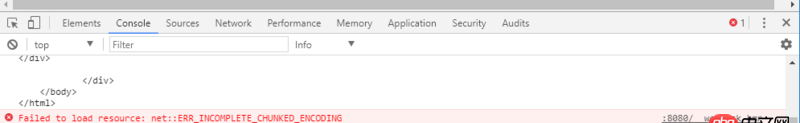 javascript - 使用vue-cli有個(gè)報(bào)錯(cuò)ERR_INCOMPLETE_CHUNKED_ENCODING