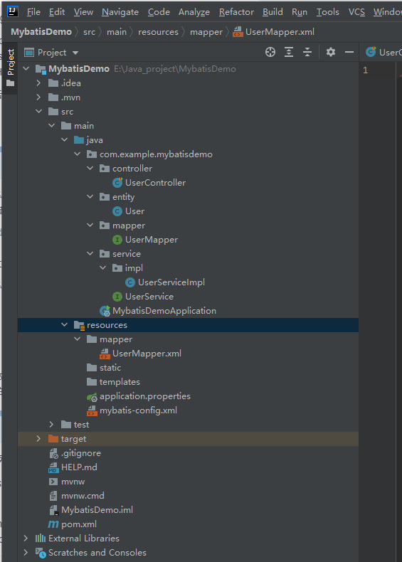 SpringBoot MyBatis簡(jiǎn)單快速入門例子