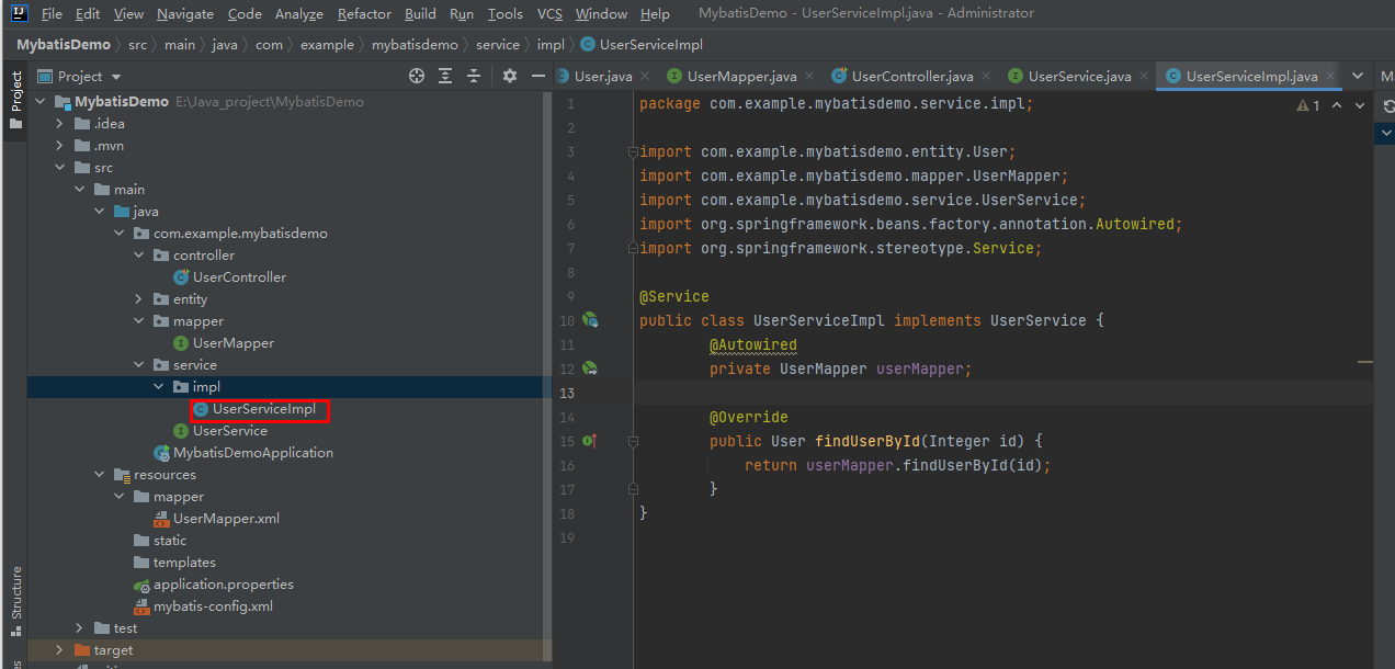 SpringBoot MyBatis簡(jiǎn)單快速入門例子