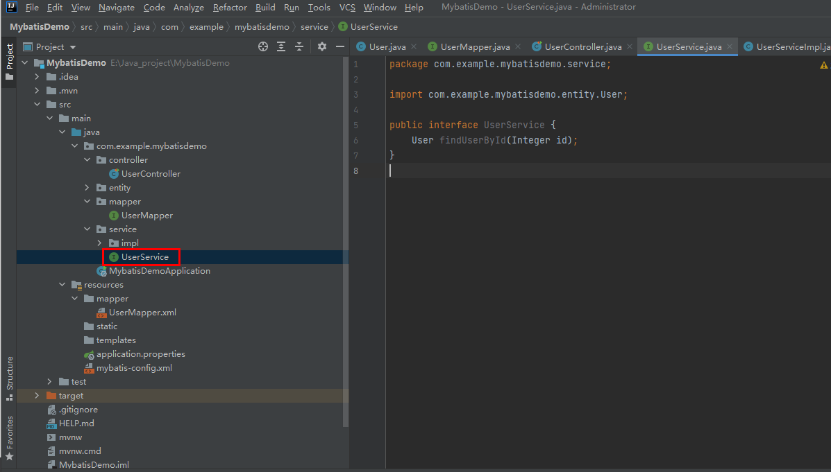 SpringBoot MyBatis簡(jiǎn)單快速入門例子
