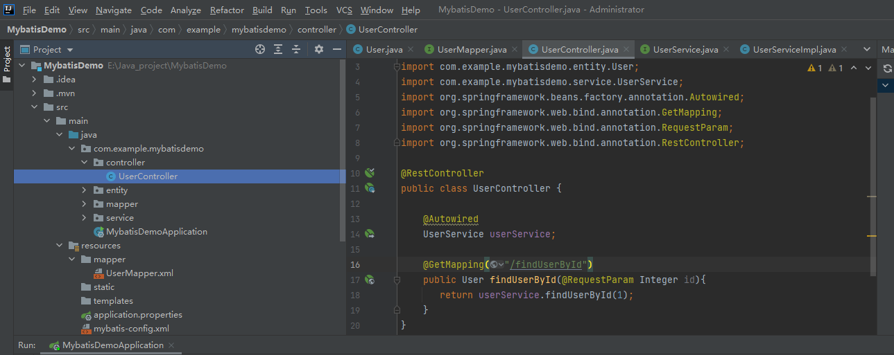 SpringBoot MyBatis簡(jiǎn)單快速入門例子