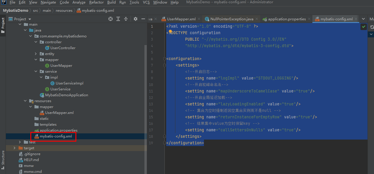 SpringBoot MyBatis簡(jiǎn)單快速入門例子