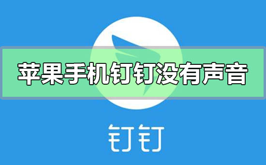 蘋果手機釘釘沒有聲音怎么設置