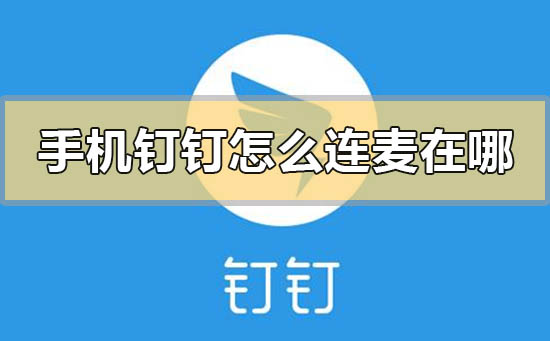 手機(jī)釘釘怎么連麥在哪里
