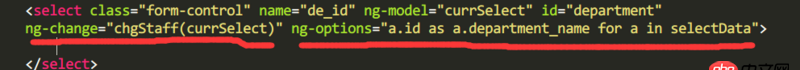 javascript - ng-options 設(shè)置默認(rèn)選項(xiàng)，不是設(shè)置第一個哦，看清楚了！