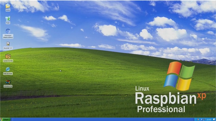樹莓派4可安裝XP Linux Raspbian XP專業(yè)版系統(tǒng)介紹