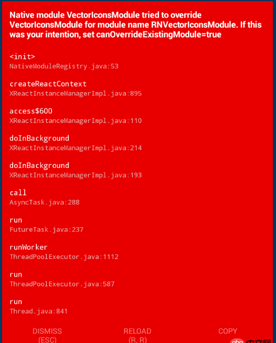 android - react-native報(bào)Starting: Intent { cmp=com.elm/.MainActivity }
