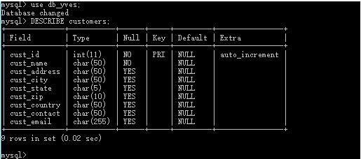 Mysql 命令行模式訪問操作mysql數(shù)據(jù)庫(kù)操作