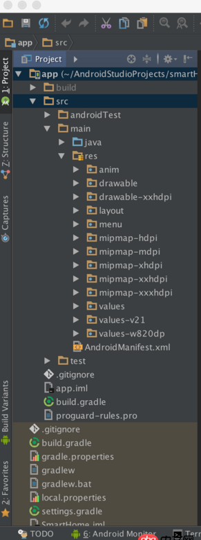 android-studio - android studio 最外層目錄沒了，只有app級(jí)別目錄。