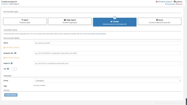 使用portainer連接遠程docker的教程