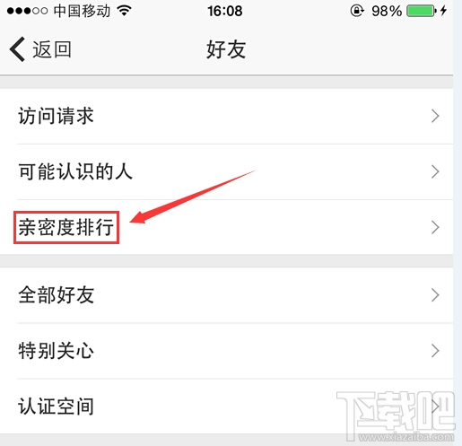 手機(jī)qq空間怎么看好友親密度排行榜