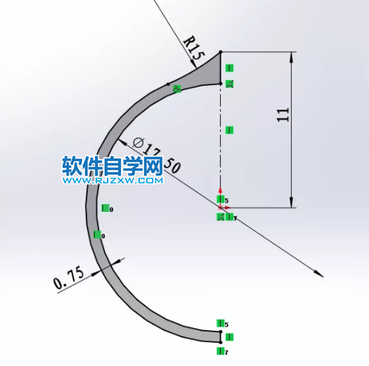 SolidWorks怎么畫個鐵指環(huán)