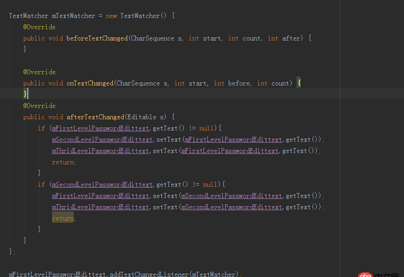 android - 關于多個Edittext設置監聽器的問題。