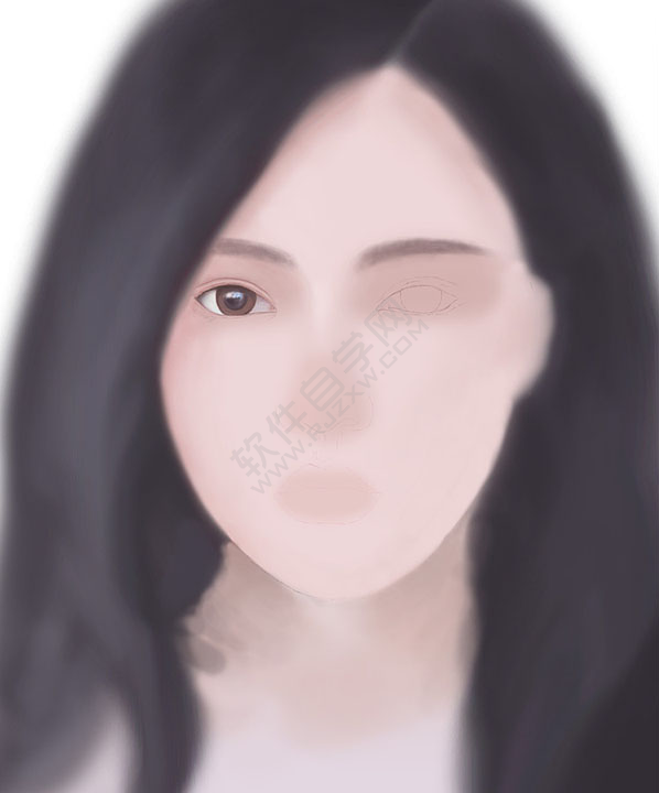PS臨摹長(zhǎng)發(fā)女生頭像的方法