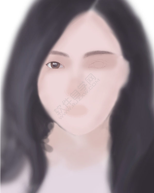 PS臨摹長(zhǎng)發(fā)女生頭像的方法